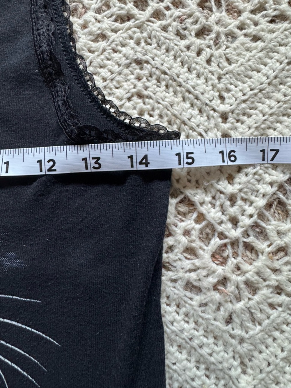Vintage 1991 Harley Davidson "Cat Eyes" Tank Top 3D Emblem Size M Lace Trim - Picture 7 of 10